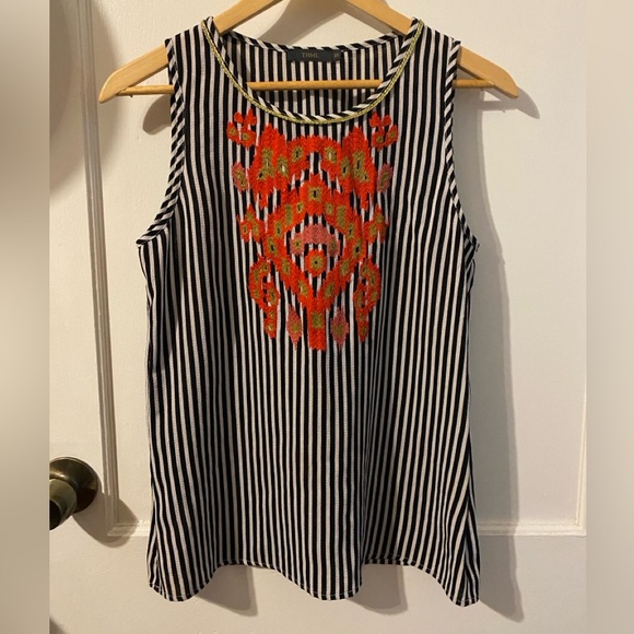THML embroidered bohemian top Sz XS - Picture 2 of 6
